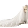 Wedding Detachable Train Long Tutu Maxi Lace Opening Front Skirt