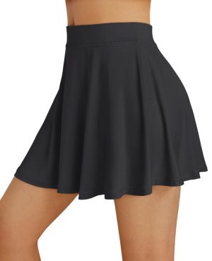 Womens Tennis Skirt with Shorts Underneath Flowy Mini Athletic Golf Skorts with Pockets 2025 Pleated Summer Outfits