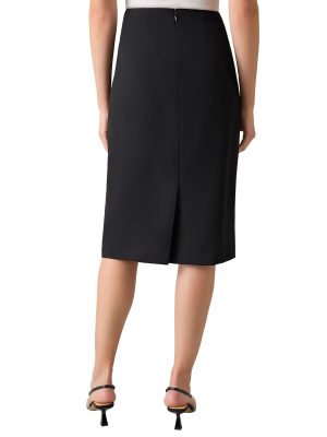 Women's Stretch Crepe Skimmer Skirt