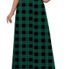 Women's Maxi Skirt Flowy High Waisted Casual Long Skirts with Pockets