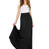 61HMlafUuUL.jpg Women's Casual Comfy Stylish High Waist Flare Long Maxi Skirt – Available in Print & Solid Options