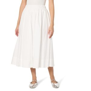 Women's Arlo Voluminous Cotton Poplin Midi Skirt