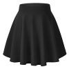 Women's Basic Versatile Stretchy Flared Casual Mini Skater Skirt