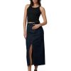 Women's The Eva High Rise Maxi Denim Skirt with Front Slit