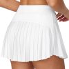 Pleated Tennis Skirts for Women Athletic Skirt with Shorts Underneath Skorts for Woman with Pockets for Golf