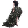 Women's Long High Low Ruffles Party Tulle Skirt