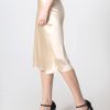 100% Mulberry Silk Skirt Straight Knee-Length Half-Body Skirt
