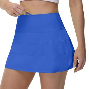 Pleated Tennis Skirt for Women with Pockets Women's High Waisted Athletic Golf Skorts Skirts Running Workout Shorts