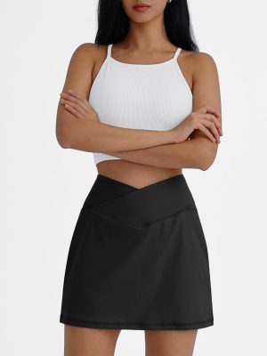 Womens Tennis Skirts with Shorts Underneath Mini Athletic Golf Skorts 2025 Workout Summer Outfits with Pockets