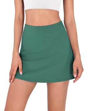 710MpMAkwlL.jpg Women's Athletic Tennis Skorts with Pockets Built-in Shorts Golf Active Skirts for Sports Running Gym Training