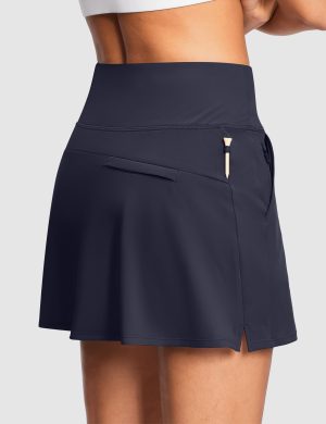 Golf Tennis Skirts for Women with Shorts High Waisted Tummy Control Womens Golf Tennis Pickleball Skirt Anti Slip