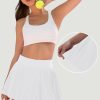 Pleated Tennis Skirt for Women with Pocket Shorts High Waisted Women's Tennis Skort Athletic Golf Skirts for Casual