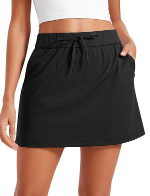 4-Way Stretch Skirts for Women High Waisted Work Casual Golf Tennis Skirt Skorts with 5 Pockets