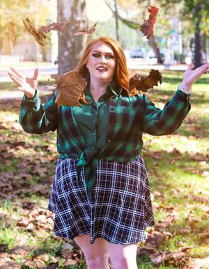 Women Plus Size Casual Mini Skater Skirt Elastic Lining High Waist Basic Flared Skorts Pleated with Pocket