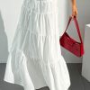 Women's Flowy Flared Ruffle Boho Long Skirt Summer Maxi Skirt Going Out Outfits