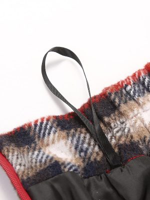 Wool Skirts for Womens High Waist Aline Pleated Midi Skirts