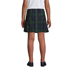 School Uniform Girls Side Pleat Plaid Skort Above Knee