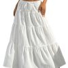 Women's Flowy Flared Ruffle Boho Long Skirt Summer Maxi Skirt Going Out Outfits