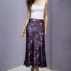 71cohjH-wPL.jpg Womens Leopard Print Skirt Midi Long Length Silk Satin High Waist Elastic Skirts