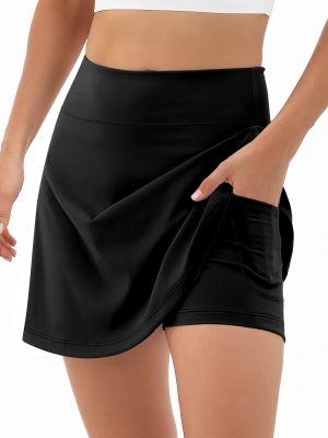 Women's Tennis Skirt Shorts High Waisted Golf Skorts with Pockets Workout Athletic Casual Outfit Clothes