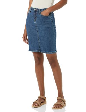 Women's Classic 5-Pocket Denim Skirt (Available in Plus Size)
