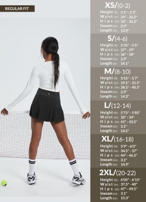 Women's Pleated Tennis Skirt Golf Skorts for Woman High Waisted Lightweight Athletic Shorts Pockets