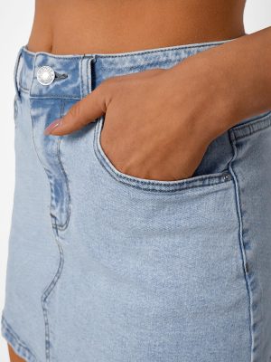 Womens Denim Skirts Jean Short Mini Skirt Summer Outfits Fashion Cute Y2k Clothes with Pockets 2025