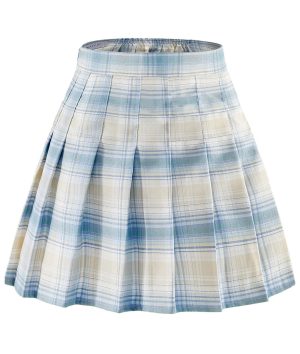 Pleated Skirts for Girls High Waisted School Uniform Skort with Undershorts Athletic Girls Tennis Skirt 2-14