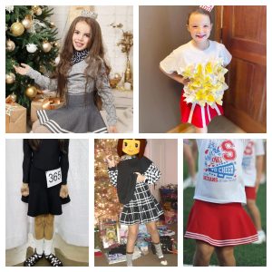 81lUMTuHYcL.jpg Little Big Girls' High Waist Knitted Flared Pleated Skirt Casual
