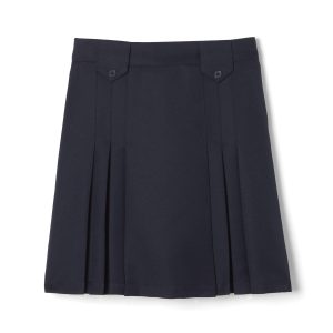 Girls' Front Pleated Skirt with Tabs