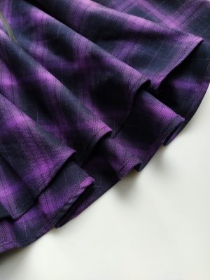 Women's Gothic Punk Plaid Pleated High Waisted Short A-line Flare Mini Skirt