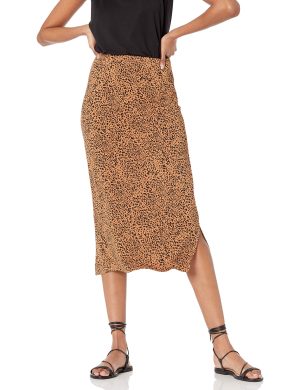 Women's Pull-On Knit Midi Skirt (Available in Plus Size)