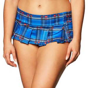 Plaid Mini Skirt - Red