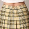 Womens' Girls' High Waist Mini Plaid School Uniform Pleated Skater Tennis Skirt with Lining Shorts