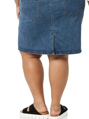 Women's Classic 5-Pocket Denim Skirt (Available in Plus Size)